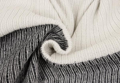 ISSEY MIYAKE MEN Zigzag Knit Polo Beige Size F