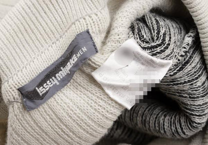 ISSEY MIYAKE MEN Zigzag Knit Polo Beige Size F