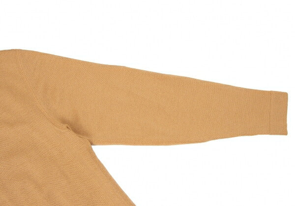 ISSEY MIYAKE MEN Elbow Panel Wool Blend Knit Beige Size L