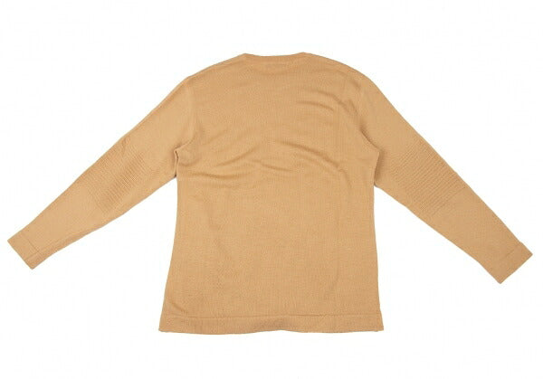 ISSEY MIYAKE MEN Elbow Panel Wool Blend Knit Beige Size L