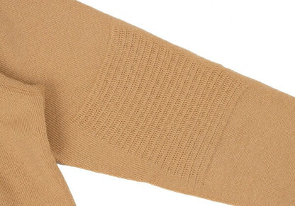 ISSEY MIYAKE MEN Elbow Panel Wool Blend Knit Beige Size L