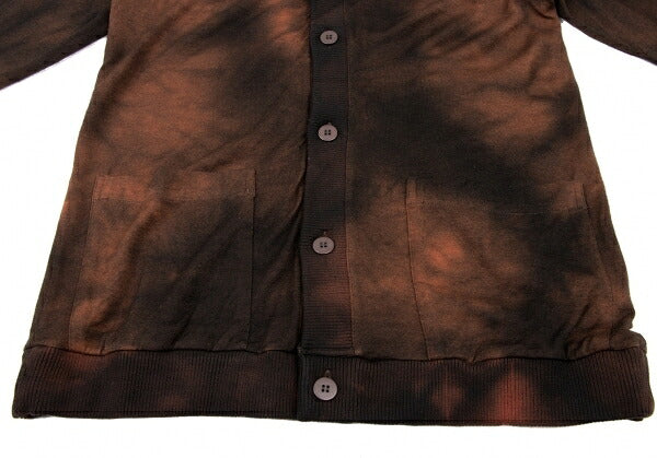 ISSEY MIYAKE MEN Tie-Dye Wool Knit Cardigan Brown Size 4