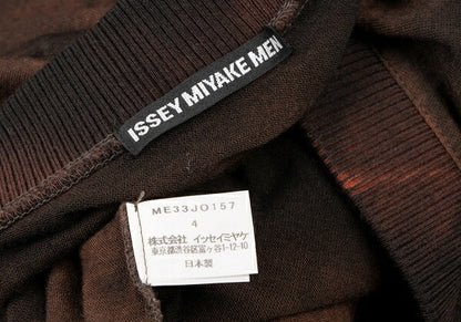 ISSEY MIYAKE MEN Tie-Dye Wool Knit Cardigan Brown Size 4