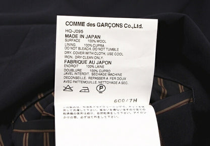 COMME des GARCONS HOMME Wool 3B Jacket Navy Size S