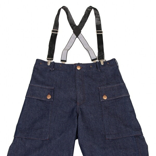 GAULTIER JEAN'S Pocket Design Suspender Jeans Size 40