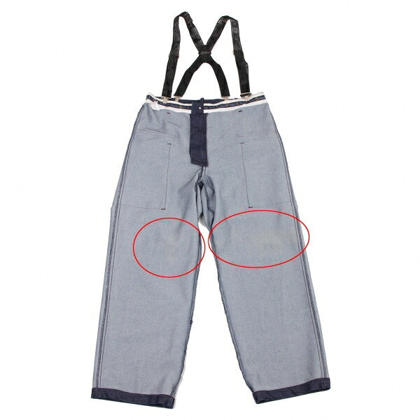 GAULTIER JEAN'S Pocket Design Suspender Jeans Size 40