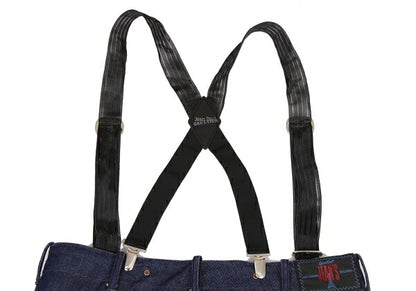 GAULTIER JEAN'S Pocket Design Suspender Jeans Size 40