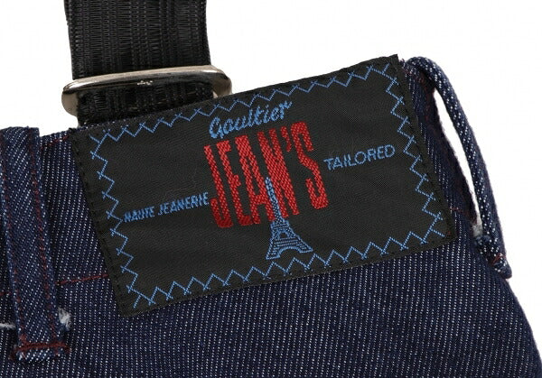 GAULTIER JEAN'S Pocket Design Suspender Jeans Size 40
