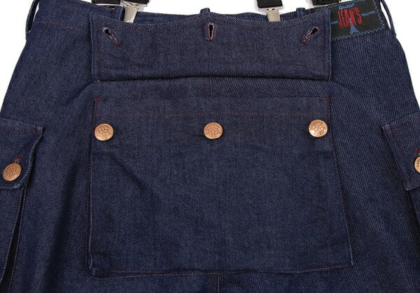 GAULTIER JEAN'S Pocket Design Suspender Jeans Size 40
