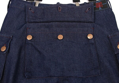 GAULTIER JEAN'S Pocket Design Suspender Jeans Size 40