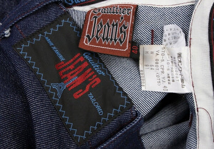 GAULTIER JEAN'S Pocket Design Suspender Jeans Size 40