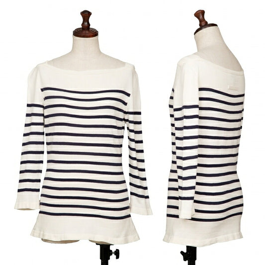Jean Paul GAULTIER FEMME Cotton Border Blouse Ivory Size 40