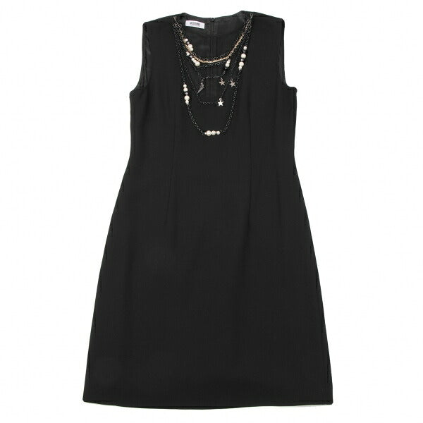 MOSCHINO cheap&chic Pearl Chain Dress Black Size 40