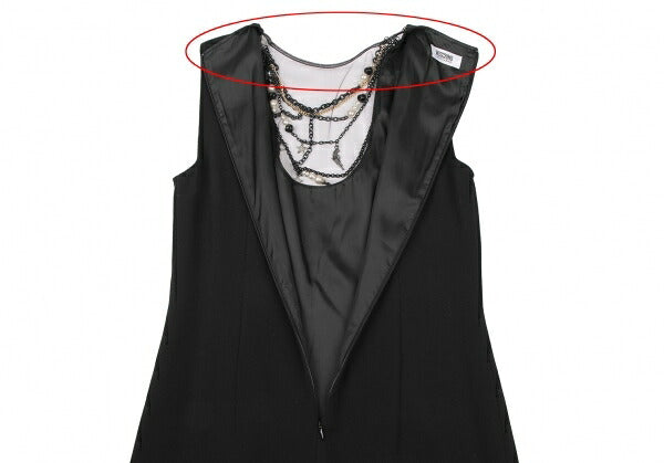 MOSCHINO cheap&chic Pearl Chain Dress Black Size 40