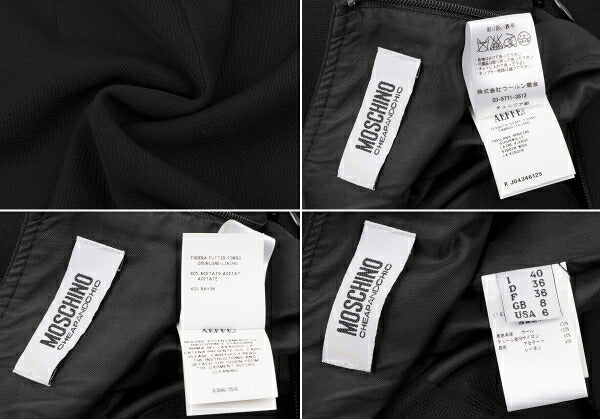 MOSCHINO cheap&chic Pearl Chain Dress Black Size 40