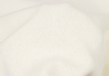 MSGM Wool Cashmere Logo Embroidered Cardigan White Size S