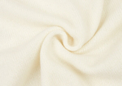 MSGM Wool Cashmere Logo Embroidered Cardigan White Size S