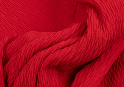 MSGM Wool Metal Embellished Midi Dress Red Size 42