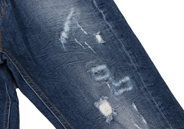 Marcelo Burlon Distressed Skinny Jeans Blue Size 27