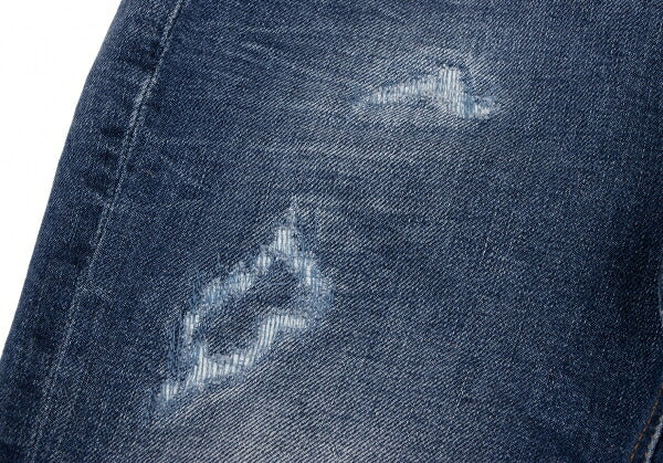 Marcelo Burlon Distressed Skinny Jeans Blue Size 27