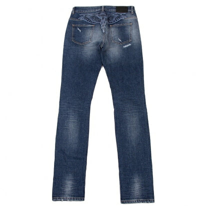 Marcelo Burlon Distressed Skinny Jeans Blue Size 27