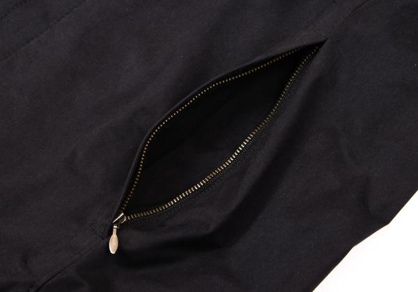 Jean Paul GAULTIER Padded Double Zip Coat Black Size 46