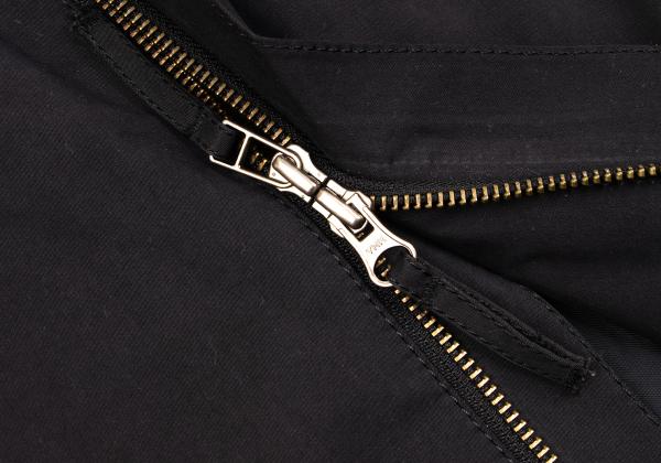 Jean Paul GAULTIER Padded Double Zip Coat Black Size 46