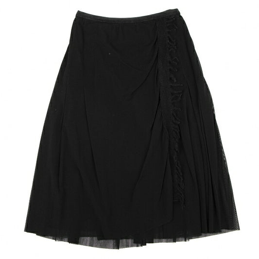 Jean Paul GAULTIER FEMME Front Wrap Skirt Black Size 38