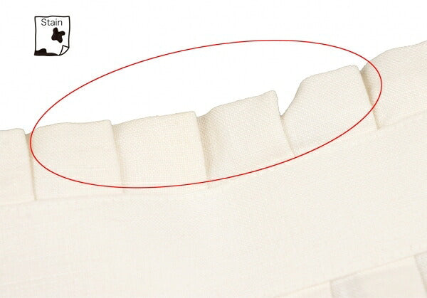 ISSEY MIYAKE Covered Button Pleated Linen Skirt White Size S
