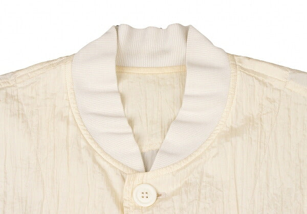ISSEY MIYAKEMEN Wrinkle Pleat Nylon Jacket Cream Size M