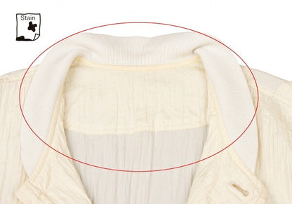 ISSEY MIYAKEMEN Wrinkle Pleat Nylon Jacket Cream Size M