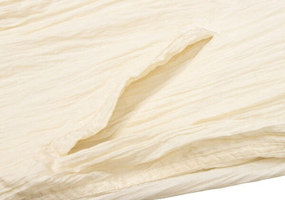 ISSEY MIYAKEMEN Wrinkle Pleat Nylon Jacket Cream Size M