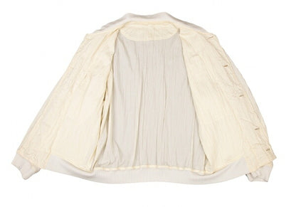 ISSEY MIYAKEMEN Wrinkle Pleat Nylon Jacket Cream Size M