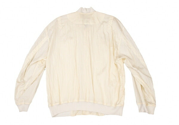 ISSEY MIYAKEMEN Wrinkle Pleat Nylon Jacket Cream Size M