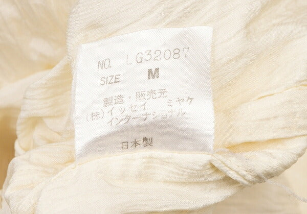 ISSEY MIYAKEMEN Wrinkle Pleat Nylon Jacket Cream Size M