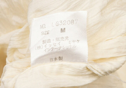 ISSEY MIYAKEMEN Wrinkle Pleat Nylon Jacket Cream Size M