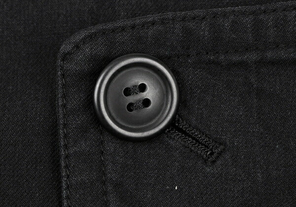 ISSEY MIYAKEMEN Black Cotton Collarless Jacket Size M