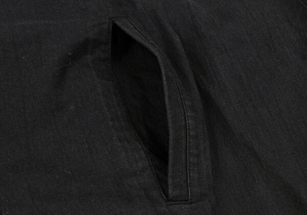 ISSEY MIYAKEMEN Black Cotton Collarless Jacket Size M