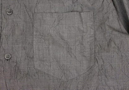 ISSEY MIYAKE MEN Glen Check Wrinkle Pleat Shirt Gray Size 4