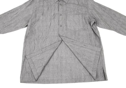 ISSEY MIYAKE MEN Glen Check Wrinkle Pleat Shirt Gray Size 4