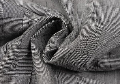 ISSEY MIYAKE MEN Glen Check Wrinkle Pleat Shirt Gray Size 4