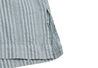 ISSEY MIYAKE MEN Pigment Print Stripe Shirt Blue Size 4