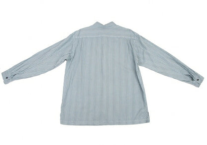 ISSEY MIYAKE MEN Pigment Print Stripe Shirt Blue Size 4