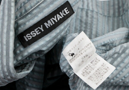 ISSEY MIYAKE MEN Pigment Print Stripe Shirt Blue Size 4