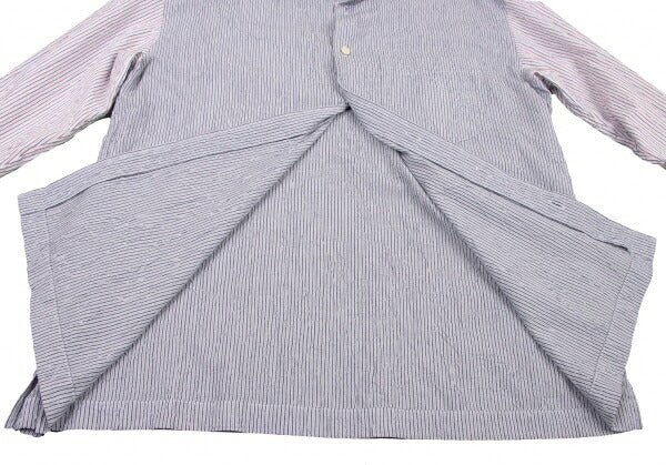 ISSEY MIYAKE MEN WHITE LABEL Paneled Shirt Blue Size 3
