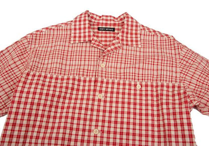 ISSEY MIYAKE MEN Multi Check Panel Shirt Red/Black Size 3