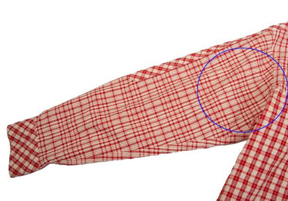 ISSEY MIYAKE MEN Multi Check Panel Shirt Red/Black Size 3