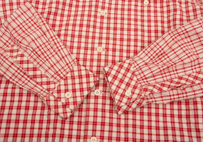 ISSEY MIYAKE MEN Multi Check Panel Shirt Red/Black Size 3