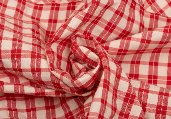 ISSEY MIYAKE MEN Multi Check Panel Shirt Red/Black Size 3
