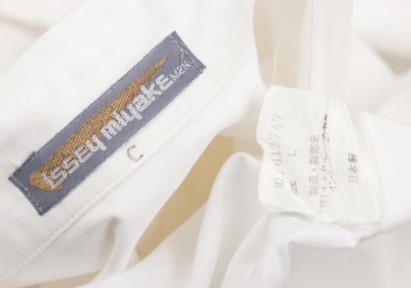 ISSEY MIYAKE MEN Contrasting Placket Shirt White Size L
